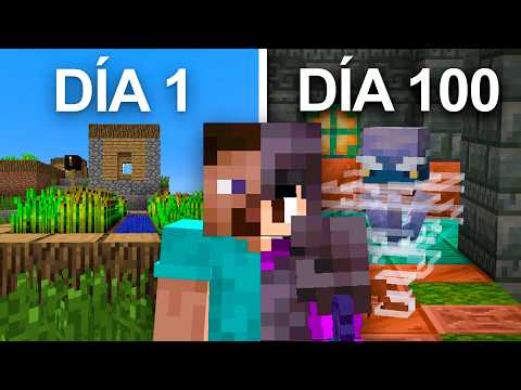 Sobreviví 100 Días en TODAS LAS VERSIONES de Minecraft