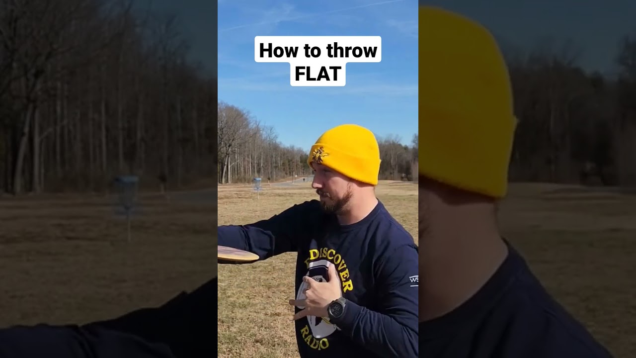How to throw flat INSTANTLY #discgolf #youtubeshorts  #shorts  #short #tutorial