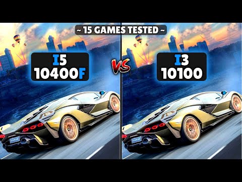 Intel Core I5 10400f vs I3 10100 | 10th Gen i3 vs i5 | Test In 15 Games