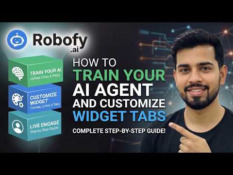 How to Train Your AI agent and Customize the Widget Tabs video thumbnail