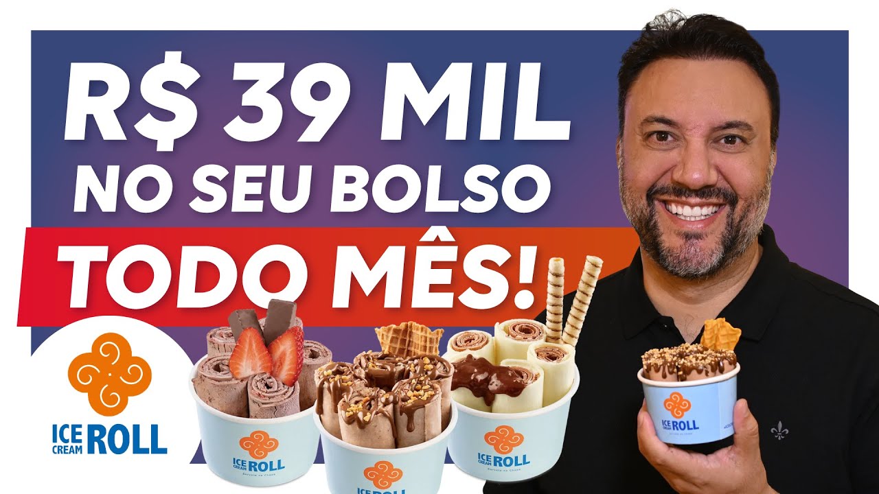 FRANQUIA ICE CREAM ROLL 🍦 Estrutura da FRANQUEADORA, Ganho, Vale a Pena?