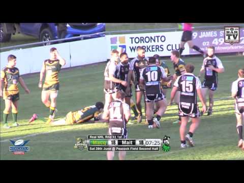 Real NRL Round 11 First Grade Highlights Macquarie Scorpians v Maitland Pickers 1st Grade