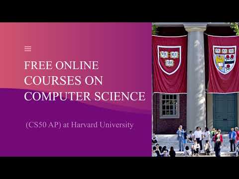 Free Online Course on Computer Science (CS50 AP) at Harvard University