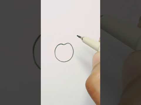 Simple cherry fruit drawing #artstyle #shorts #youtubeshorts #fruitart