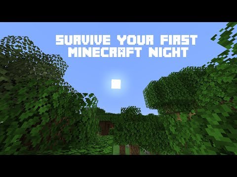 Minecraft Survive Your First Night! Survival Guide Ep.1