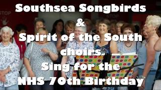 Southsea Songbirds & Spirit of the South in NHS 70 Concert at QA Hospital, Portsmouth