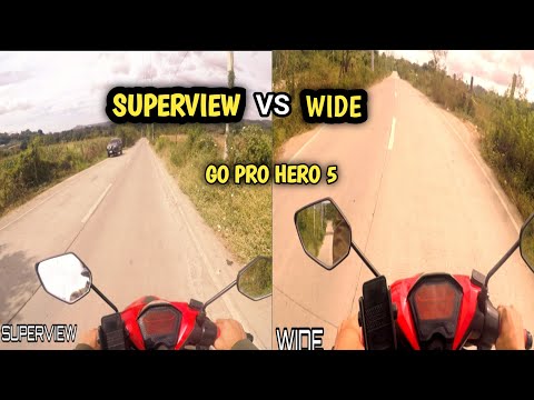 GOPRO HERO 5 SUPERVIEW VS WIDE