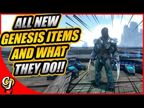 ALL BRAND NEW GENESIS ITEMS AND WHAT THEY DO!! || ARK GENESIS!