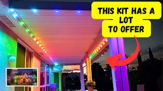 DIY Patio Upgrade with Permanent Outdoor Eave Lights