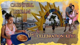 Day 4 on Carnival Dream in Celebration Key! #carnivaldream #celebrationkey  #choosefun #cruise