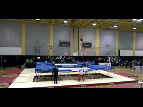 20180421トランポリンカナダカップ 予選 土井畑知里①