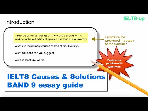 IELTS Writing task 2: causes solutions essay Video