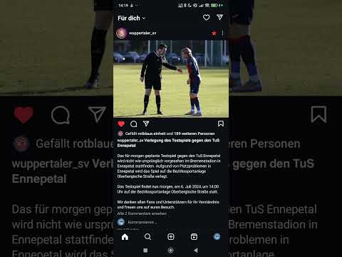 Verlegung des Testspiel gegen TuS Ennepetal