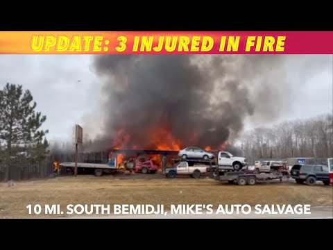 RURAL BEMIDJI FIRE UPDATE: 2 Firefighters, 1 Civilian Injured In Wednesday Fire
