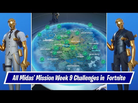 All Midas' Mission Week 9 Challenges Guides in Fortnite Chapter 2 Season 2