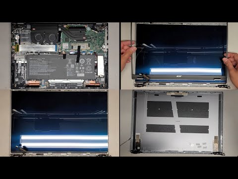 acer Swift Go 16 N23C7 SFG16-71-51ZN Disassembly SSD Upgrade Battery Screen Replacement Repair