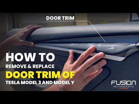 How to Remove and Replace The Door Trim In Your Tesla Model 3/Y 2021-2023