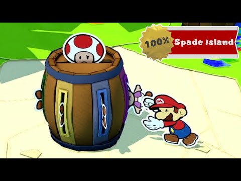 Paper Mario The Origami King - 100% Walkthrough - Spade Island
