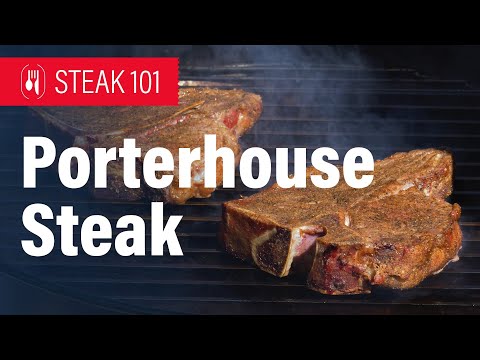 Smoked and seared Porterhouse Steak! The perfect date night steak!