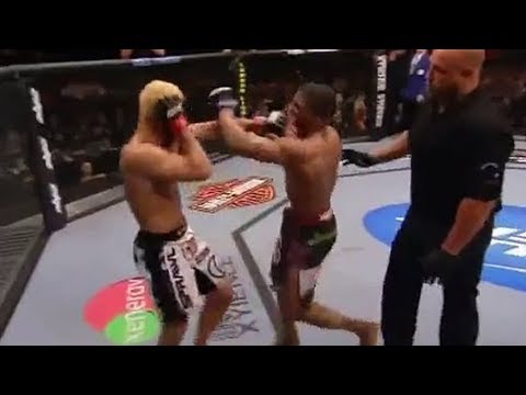 Paul Daley Sucker Punch Josh Koscheck Stopped By Referee Dan Miragliotta
