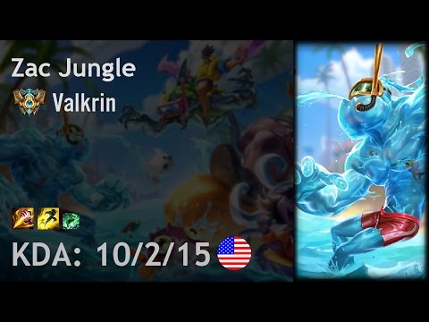 Zac Jungle vs Volibear - Valkrin - NA Challenger Patch 6.23