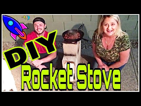 4 Block Rocket Stove | DIY Rocket Stove | Cinder Block Rocket Stove