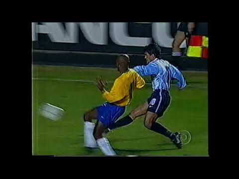 BRASIL 3X1 ARGENTINA ELIMINATÓRIAS 2002 GLOBO