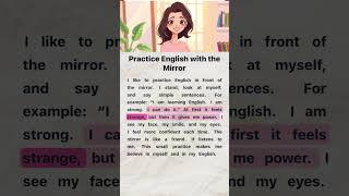 Practice English with the Mirror | English Reading and Listening Practice #englishforbeginners