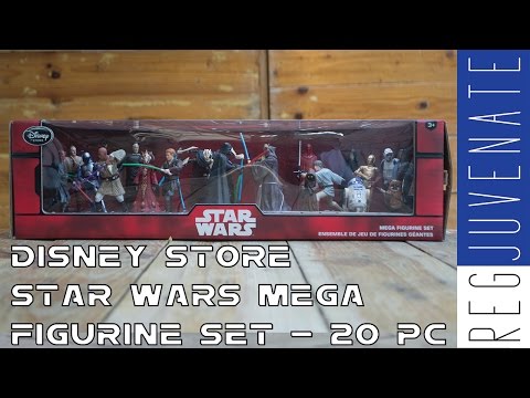 Disney Store Exclusive Star Wars Mega Figurine Set | Prequel and Original Trilogy