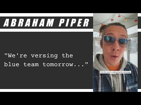 Why do kids say they "verse" each other?