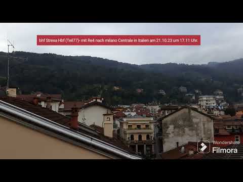 bhf Stresa Hbf (Teil77)- mit Re4 nach milano Centrale in Italien am 21.10.23 um 17.11 Uhr