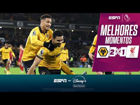Gols e lances de Wolverhampton x Liverpool