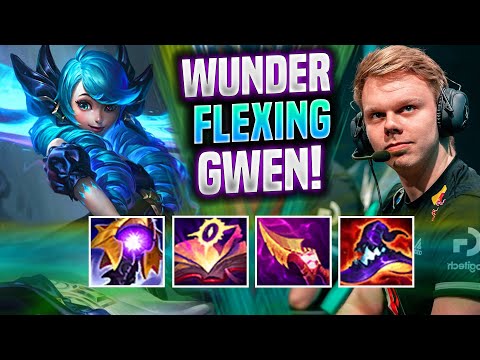 WUNDER IS INSANE IN FLEXING WITH GWEN! - G2 Wunder Plays Gwen TOP vs Mordekaiser! | Patch 11.21