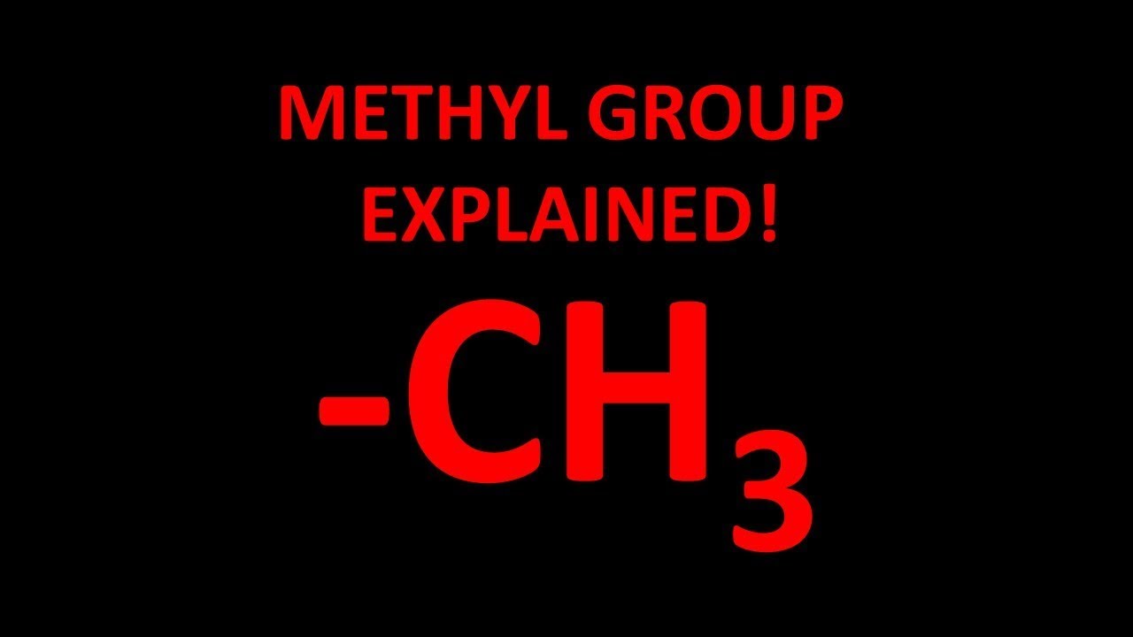 Methyl functional group explained! - YouTube