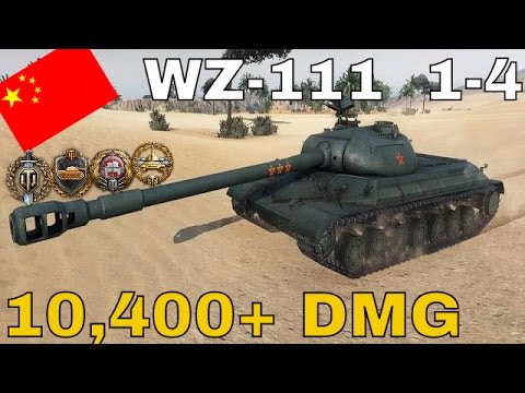 World of Tanks WZ-111 model 1-4 - 5 Kills - 10.4K Damage