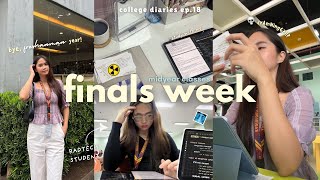 𐙚college diaries ep.18 | bye freshman year, study with me, cramming, finals week | Philippines