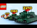 LEGO Tanks From WW2 In Different Scales Comparison