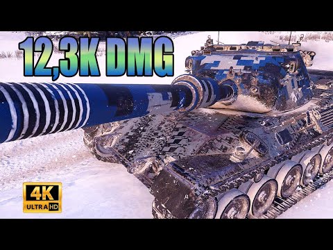 Leopard 1: 12.3k damage! - World of Tanks