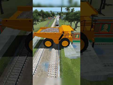 🚄 Train 🆚 Dump Truck 🚛 indian 🇮🇳 gaming #2026 #bussid #vs #india #dumptruck #dumper #dump #shorts 😱