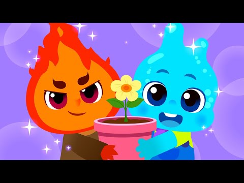 🔥Fuego vs Agua💧 | ¿Cuál es el mejor? | Canciones para Niños | Lotty Friends Español