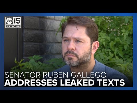 WATCH: Senator Ruben Gallego addresses leaked text messages with ABC15