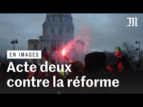 Réforme des retraites : les images de la 2eme journée de manifestations