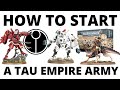 How to Start a Tau Empire Army in Warhammer 40K 10th Edition- T'au Empire Guide to Start Collecting