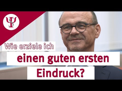 The first impression counts | Psychology with Prof. Erb