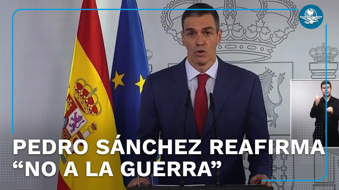 Pedro Sánchez dice "no a la guerra" con Irán y responde a presión de Trump