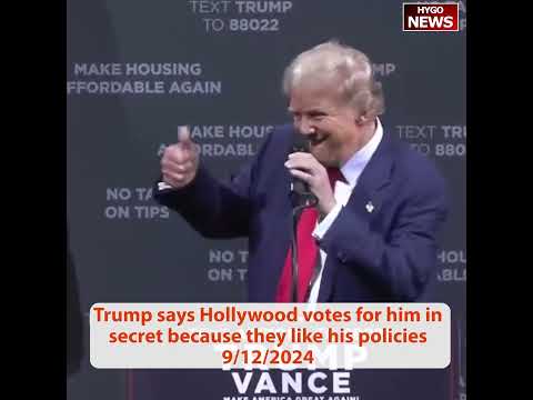 Trump I was “angry” at debate about 21M illegals, Hollywood votes for him in secret
