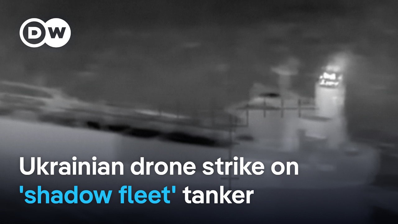 Ukraine says it hit and damaged Russian 'shadow fleet' tanker in Mediterranean | DW News