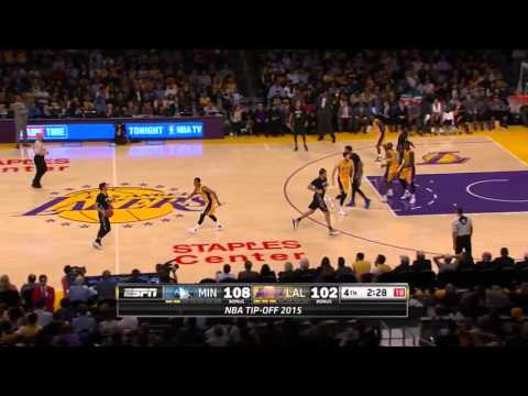 Nemanja Bjelica vs Los Angeles Lakers 2015.10.28 (8Pts)