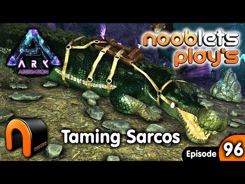 ARK Aberration TAMING A SARCO (Giant Croc) Nooblets Plays Ep96