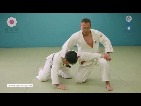 Ude Hishigi Hara Gatame in Competition — judo technique demonstration